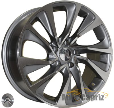 Диски Replica Peugeot Z1011 DGMF R17 W7.5 PCD5x108 ET32 DIA65.1